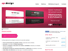 Tablet Screenshot of apdesign.com.br